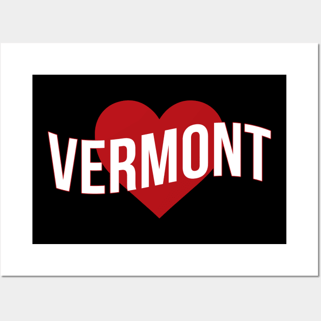 Vermont Love Wall Art by Novel_Designs